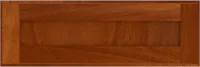 Flat  Panel  Cove  Mahogany  Drawer Front